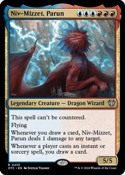 Niv Mizzet Parun Commander: Outlaws of Thunder Junction Magic card