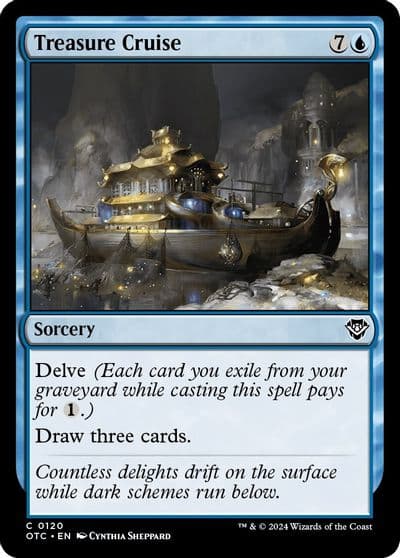 Treasure Cruise Commander: Outlaws of Thunder Junction Magic card