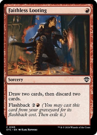 Faithless Looting Commander: Outlaws of Thunder Junction Magic card