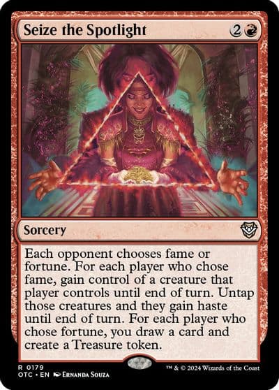 Seize the Spotlight Commander: Outlaws of Thunder Junction Magic card
