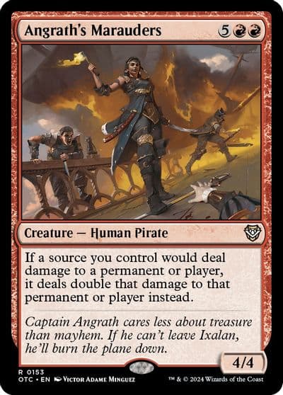 Angraths Marauders Commander: Outlaws of Thunder Junction Magic card