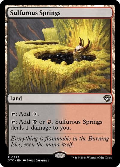 Sulfurous Springs Commander: Outlaws of Thunder Junction Magic card