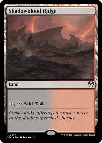Shadowblood Ridge Commander: Outlaws of Thunder Junction Magic card