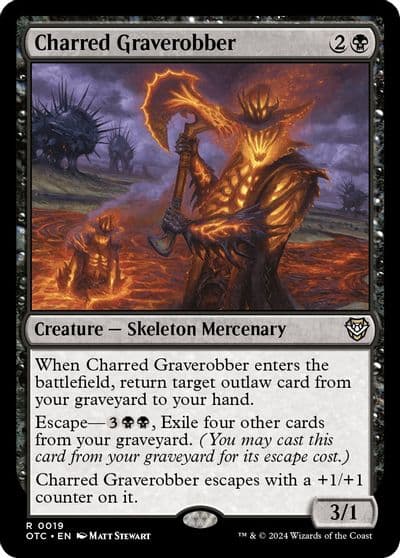 Charred Graverobber Commander: Outlaws of Thunder Junction Magic card