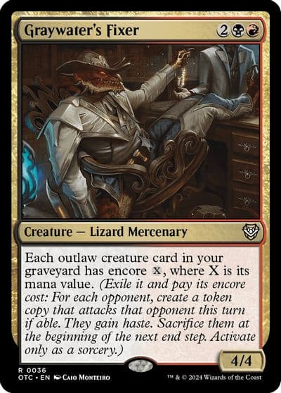 Graywaters Fixer Commander: Outlaws of Thunder Junction Magic card