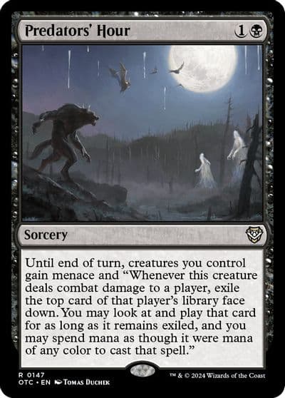Predators Hour Commander: Outlaws of Thunder Junction Magic card
