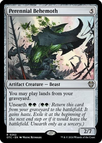 Perennial Behemoth Commander: Outlaws of Thunder Junction Magic card
