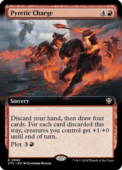 Pyretic Charge Extended Art Commander: Outlaws of Thunder Junction Magic card