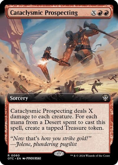 Cataclysmic Prospecting Extended Art Commander: Outlaws of Thunder Junction Magic card