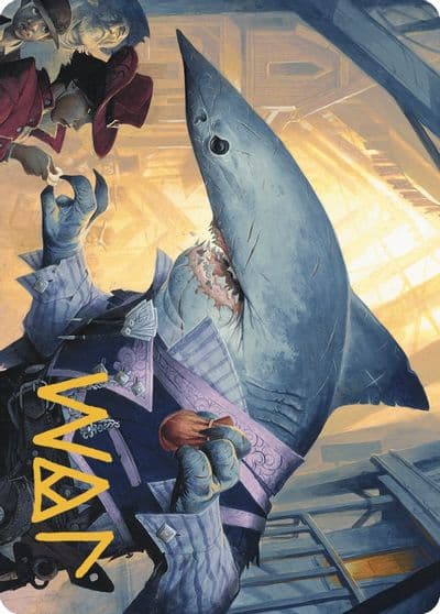 Loan Shark Art Card Gold Stamped Signature Art Series: Outlaws of Thunder Junction Magic card