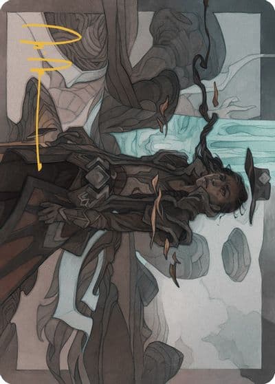Annie Joins Up Art Card Gold Stamped Signature Art Series: Outlaws of Thunder Junction Magic card