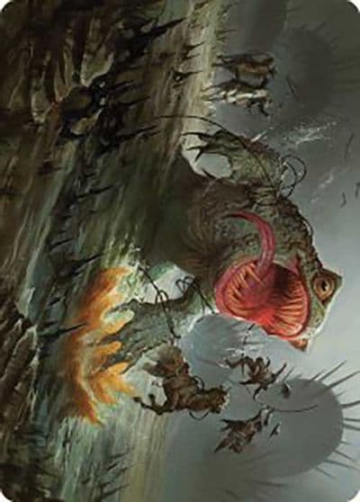 The Gitrog Ravenous Ride Art Card Art Series: Outlaws of Thunder Junction Magic card