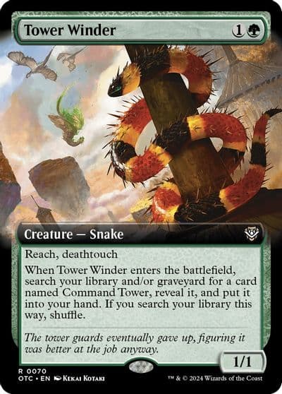 Tower Winder Extended Art Commander: Outlaws of Thunder Junction Magic card