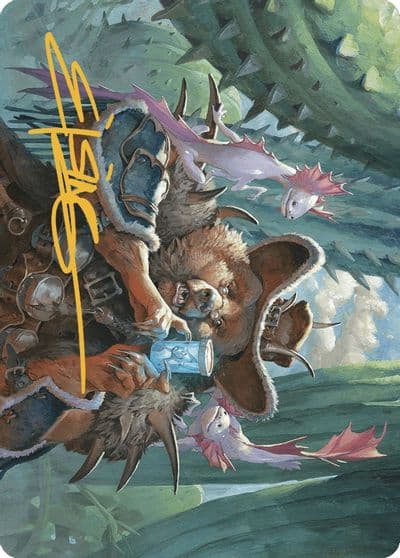 Doc Aurlock Grizzled Genius Art Card Gold Stamped Signature Art Series: Outlaws of Thunder Junction Magic card