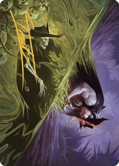 Pillage the Bog Art Card Gold Stamped Signature Art Series: Outlaws of Thunder Junction Magic card