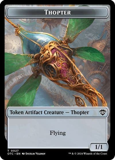Thopter Manifest Double Sided Token Commander: Outlaws of Thunder Junction Magic card