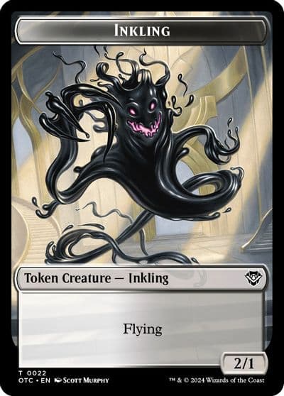 Inkling Treasure Double Sided Token Commander: Outlaws of Thunder Junction Magic card