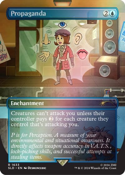 Propaganda 1633 Rainbow Foil Secret Lair Drop Series Magic card