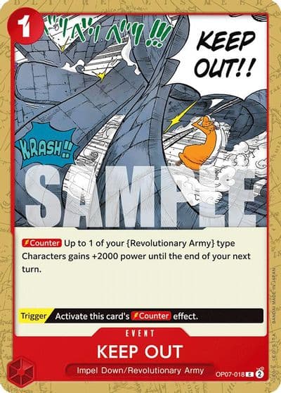 Keep Out 500 Years in the Future One Piece card
