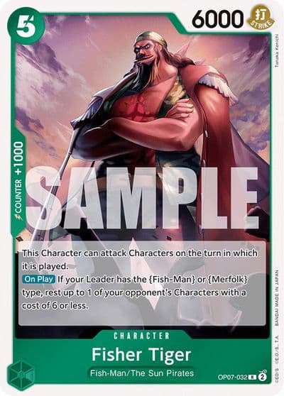 Fisher Tiger 500 Years in the Future One Piece card