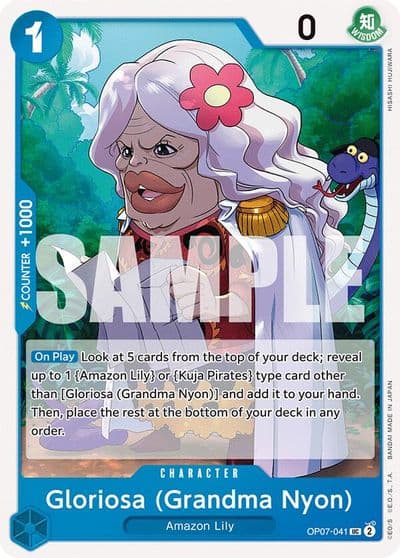 Gloriosa Grandma Nyon 500 Years in the Future One Piece card