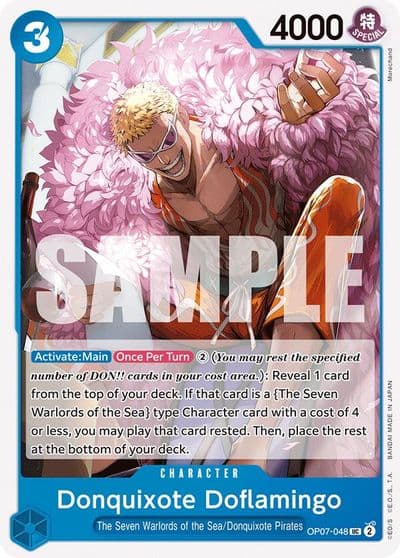 Donquixote Doflamingo 500 Years in the Future One Piece card