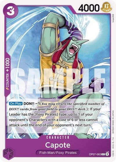 Capote 500 Years in the Future One Piece card