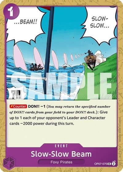 Slow Slow Beam 500 Years in the Future One Piece card