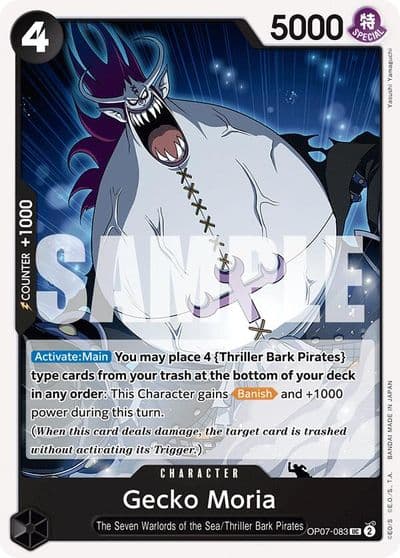 Gecko Moria 083 500 Years in the Future One Piece card
