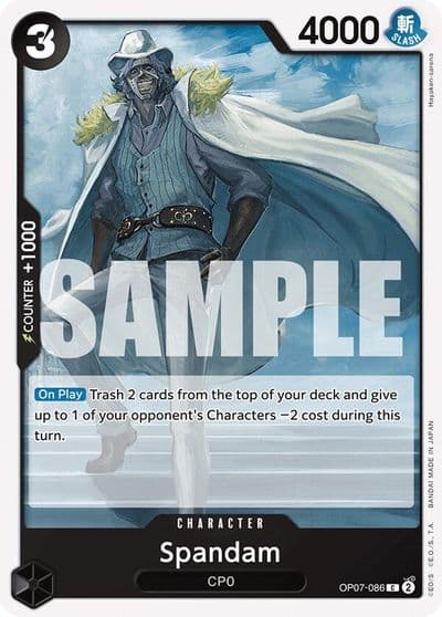 Spandam 500 Years in the Future One Piece card