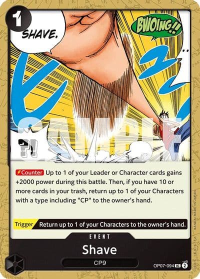 Shave 500 Years in the Future One Piece card