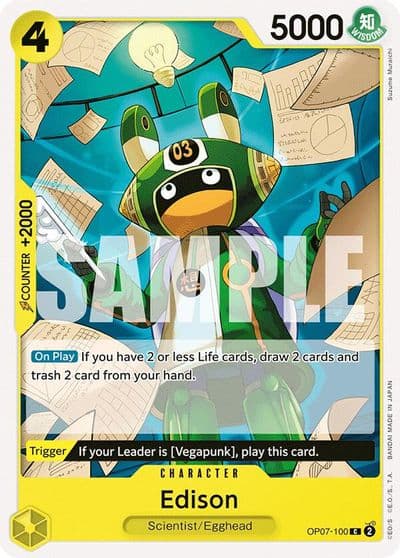 Edison 500 Years in the Future One Piece card