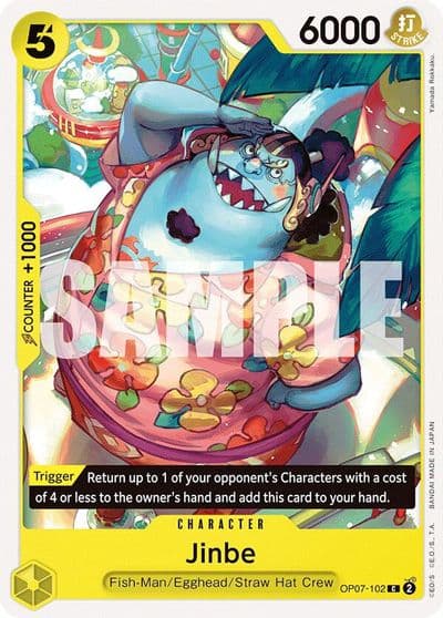 Jinbe 102 500 Years in the Future One Piece card