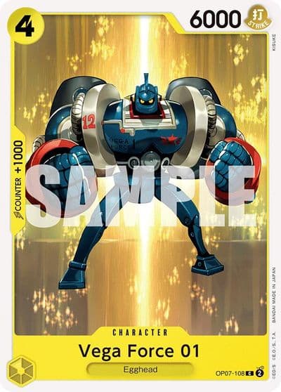 Vega Force 01 500 Years in the Future One Piece card