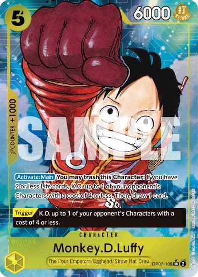 MonkeyDLuffy 109 Parallel 500 Years in the Future One Piece card