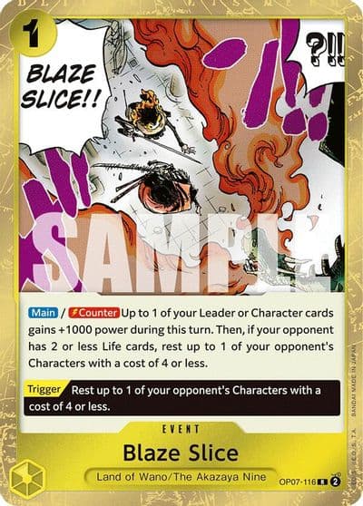Blaze Slice 500 Years in the Future One Piece card