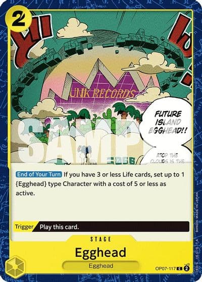 Egghead 500 Years in the Future One Piece card