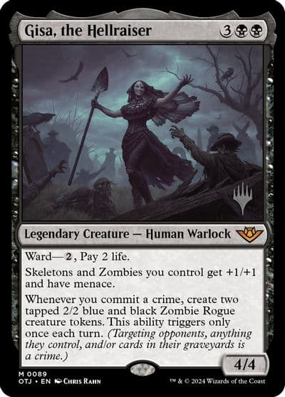 Gisa the Hellraiser Promo Pack: Outlaws of Thunder Junction Magic card