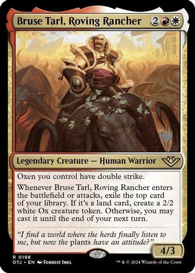 Bruse Tarl Roving Rancher Promo Pack: Outlaws of Thunder Junction Magic card