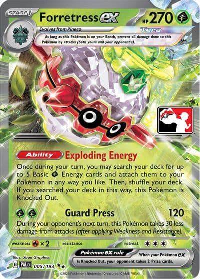 Forretress ex Prize Pack Series Cards Pokemon card
