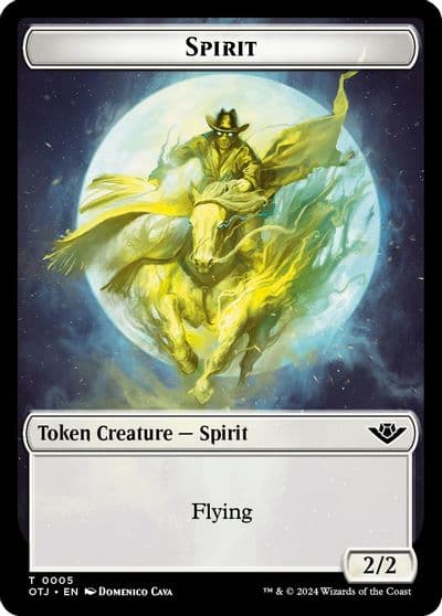 Spirit Plot Double Sided Token Outlaws of Thunder Junction Magic card