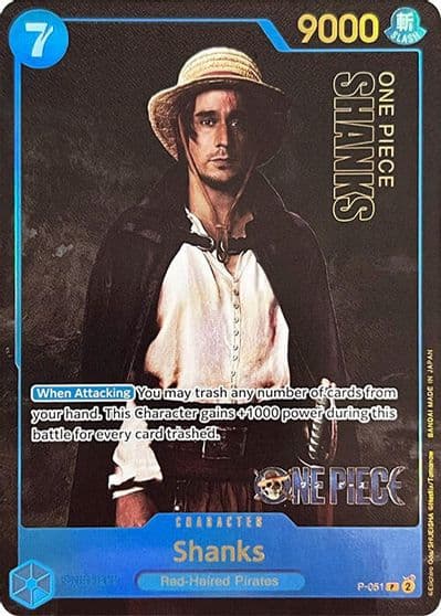 Shanks Premium Card Collection Live Action Edition One Piece Promotion Cards One Piece card