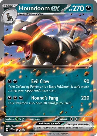 Houndoom ex - 103 SV: Scarlet & Violet Promo Cards Pokemon card