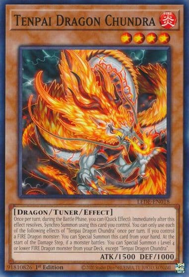 Tenpai Dragon Chundra Legacy of Destruction Yu-Gi-Oh! card
