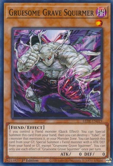 Gruesome Grave Squirmer Legacy of Destruction Yu-Gi-Oh! card