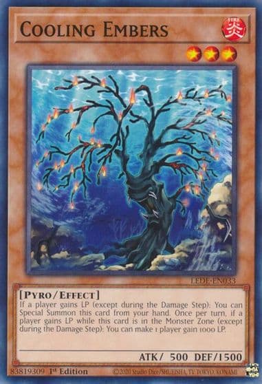 Cooling Embers Legacy of Destruction Yu-Gi-Oh! card