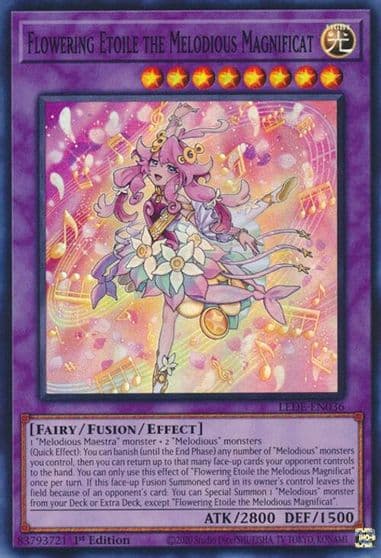 Flowering Etoile the Melodious Magnificat Legacy of Destruction Yu-Gi-Oh! card