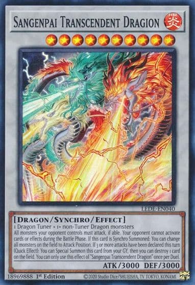 Sangenpai Transcendent Dragion Legacy of Destruction Yu-Gi-Oh! card
