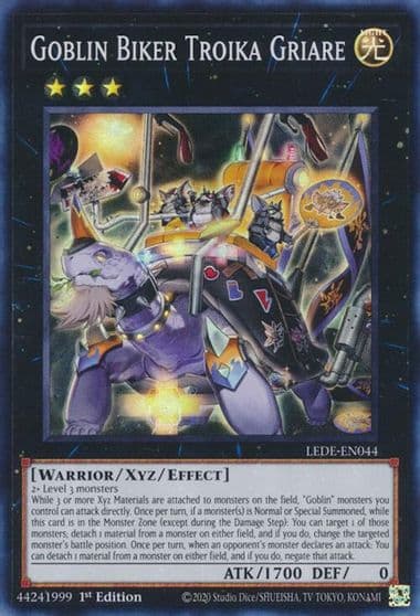 Goblin Biker Troika Griare Legacy of Destruction Yu-Gi-Oh! card