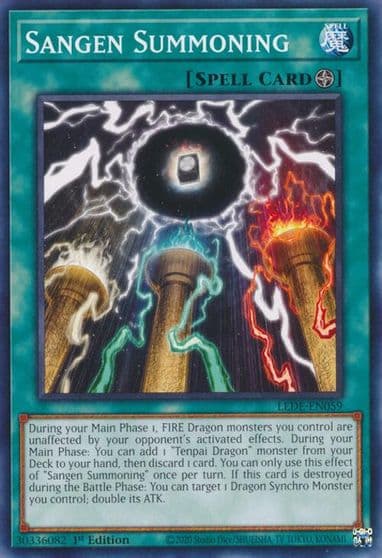Sangen Summoning Legacy of Destruction Yu-Gi-Oh! card
